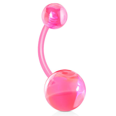 Marble Marvel UltraComfort Belly Ring - Basic Curved Barbell. Navel Rings Australia.