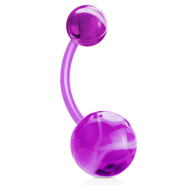Marble Marvel UltraComfort Belly Ring - Basic Curved Barbell. Navel Rings Australia.