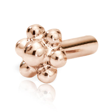 Threaded Flower Stud Backing by Maria Tash in 14K Rose Gold. - Earring. Navel Rings Australia.