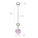 Bambino Love Pregnancy Navel Ring - Maternity Belly Ring. Navel Rings Australia.