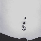 Boating Babes Anchor Belly Bar in Gold - Dangling Belly Ring. Navel Rings Australia.