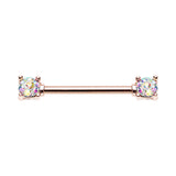 Rose Gold Motley™ Aurora Nipple Ring - Nipple Ring. Navel Rings Australia.
