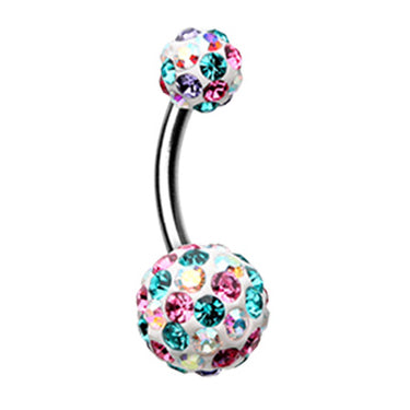Motley™ Candy Cone Belly Bar - Basic Curved Barbell. Navel Rings Australia.