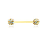 Gold Motley™ Dome Nipple Ring - Nipple Ring. Navel Rings Australia.