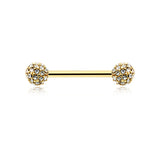 Gold Motley™ Dome Nipple Ring - Nipple Ring. Navel Rings Australia.
