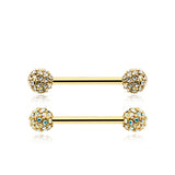 Gold Motley™ Dome Nipple Ring - Nipple Ring. Navel Rings Australia.