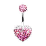 Motleys™ Melting Love Belly Bar - Fixed (non-dangle) Belly Bar. Navel Rings Australia.