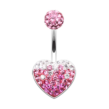 Motleys™ Melting Love Belly Bar - Fixed (non-dangle) Belly Bar. Navel Rings Australia.