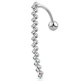 Diamond Forever Reverse Belly Piercing - Reverse Top Down Belly Ring. Navel Rings Australia.