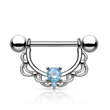 Monika Filigree Nipple Barbell - Nipple Ring. Navel Rings Australia.