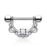 Monika Filigree Nipple Barbell - Nipple Ring. Navel Rings Australia.