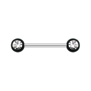 Vivid Gem Ball Nipple Barbell Rings - Nipple Ring. Navel Rings Australia.