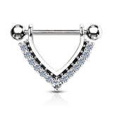 Midnight Jewels Nipple Barbell - Nipple Ring. Navel Rings Australia.