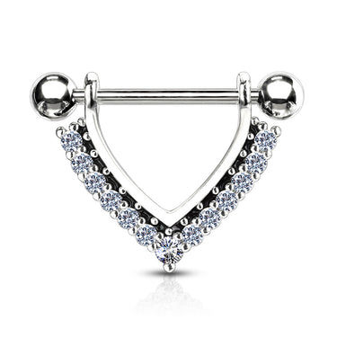 Midnight Jewels Nipple Barbell - Nipple Ring. Navel Rings Australia.