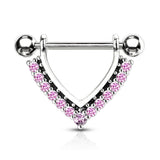 Midnight Jewels Nipple Barbell - Nipple Ring. Navel Rings Australia.