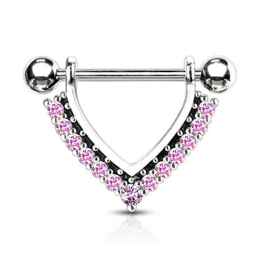 Midnight Jewels Nipple Barbell - Nipple Ring. Navel Rings Australia.
