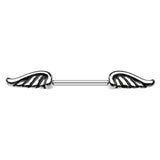 Angelic Wings Nipple Barbell Ring - Nipple Ring. Navel Rings Australia.