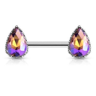 La Femme Teardrops Nipple Ring - Nipple Ring. Navel Rings Australia.