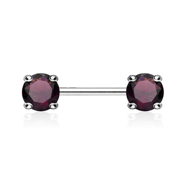 Classic Prong Celeste Nipple Rings - Nipple Ring. Navel Rings Australia.