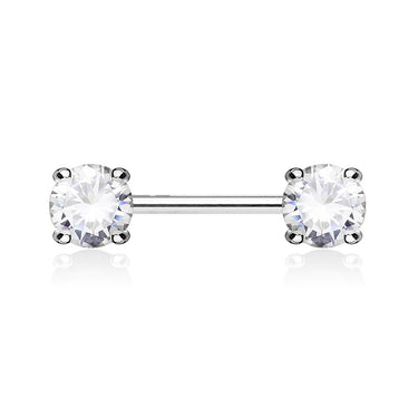 Classic Prong Celeste Nipple Rings - Nipple Ring. Navel Rings Australia.