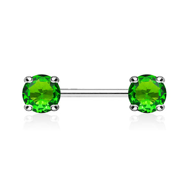 Classic Prong Celeste Nipple Rings - Nipple Ring. Navel Rings Australia.