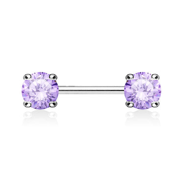 Classic Prong Celeste Nipple Rings - Nipple Ring. Navel Rings Australia.