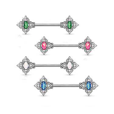 Opal Dusk Nipple Jewellery - Nipple Ring. Navel Rings Australia.