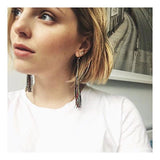 Opal Four Ball Trinity Earring by Maria Tash in 14K White Gold. Flat Stud. - Earring. Navel Rings Australia.