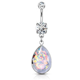 The Opálio Rock Drop Belly Ring - Dangling Belly Ring. Navel Rings Australia.
