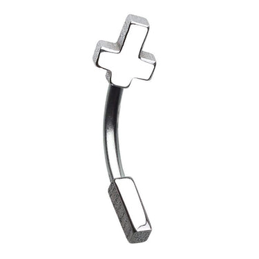16g Petite Cross Reverse Navel Ring - Reverse Top Down Belly Ring. Navel Rings Australia.