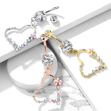 Love Matrix Belly Dangle - Dangling Belly Ring. Navel Rings Australia.