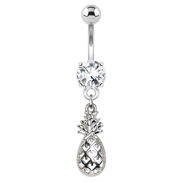 Pinaholic Pineapple Belly Dangle - Dangling Belly Ring. Navel Rings Australia.