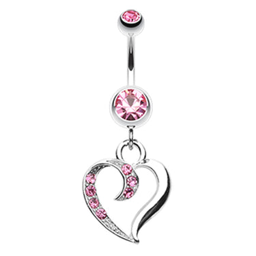 Love Tango Belly Dangle - Dangling Belly Ring. Navel Rings Australia.