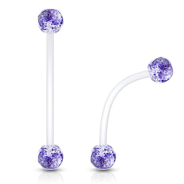 Glitter Babe Duo Ball Pregnancy Belly Ring - Maternity Belly Ring. Navel Rings Australia.