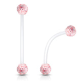 Glitter Babe Duo Ball Pregnancy Belly Ring - Maternity Belly Ring. Navel Rings Australia.