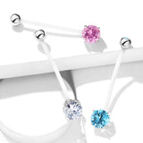 Prong Basics Pregnancy Navel Ring - Maternity Belly Ring. Navel Rings Australia.