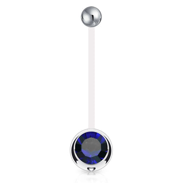 Mamma Mia Clear Flex Gem Maternity Belly Ring - Maternity Belly Ring. Navel Rings Australia.