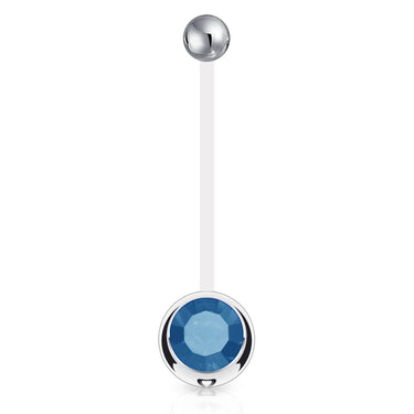 Mamma Mia Clear Flex Gem Maternity Belly Ring - Maternity Belly Ring. Navel Rings Australia.