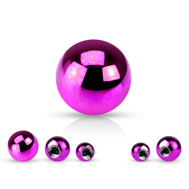 14g Titanium Plated Replacement Balls - Replacement Ball. Navel Rings Australia.