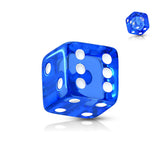 5mm UV Acrylic Dice Body Jewellery Part - Replacement Ball. Navel Rings Australia.