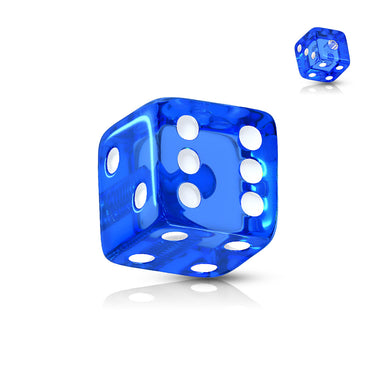 5mm UV Acrylic Dice Body Jewellery Part - Replacement Ball. Navel Rings Australia.