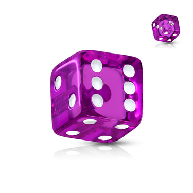 5mm UV Acrylic Dice Body Jewellery Part - Replacement Ball. Navel Rings Australia.