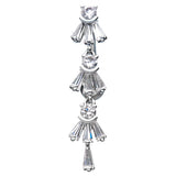 Falling Baguettes Reverse Belly Ring - Reverse Top Down Belly Ring. Navel Rings Australia.