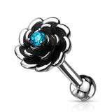 Flamboyant Rose Earrings. Tragus and Cartilage Jewellery. - Earring. Navel Rings Australia.