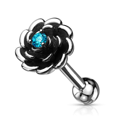 Flamboyant Rose Earrings. Tragus and Cartilage Jewellery. - Earring. Navel Rings Australia.