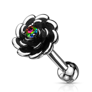 Flamboyant Rose Earrings. Tragus and Cartilage Jewellery. - Earring. Navel Rings Australia.