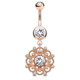 Rosie's Ambrosial Belly Ring - Dangling Belly Ring. Navel Rings Australia.
