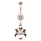 The Daisy Diva Belly Ring - Dangling Belly Ring. Navel Rings Australia.