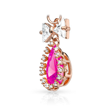 Candy Bow Belly Dangle - Dangling Belly Ring. Navel Rings Australia.