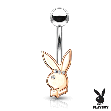 Official ©Playboy Classics Belly Ring with Rose Gold Plating